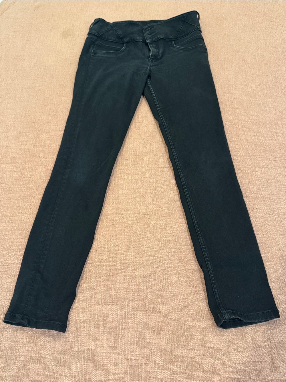 Panatamo W31L29.5 wm’s Skinny Black Stretch Jeans